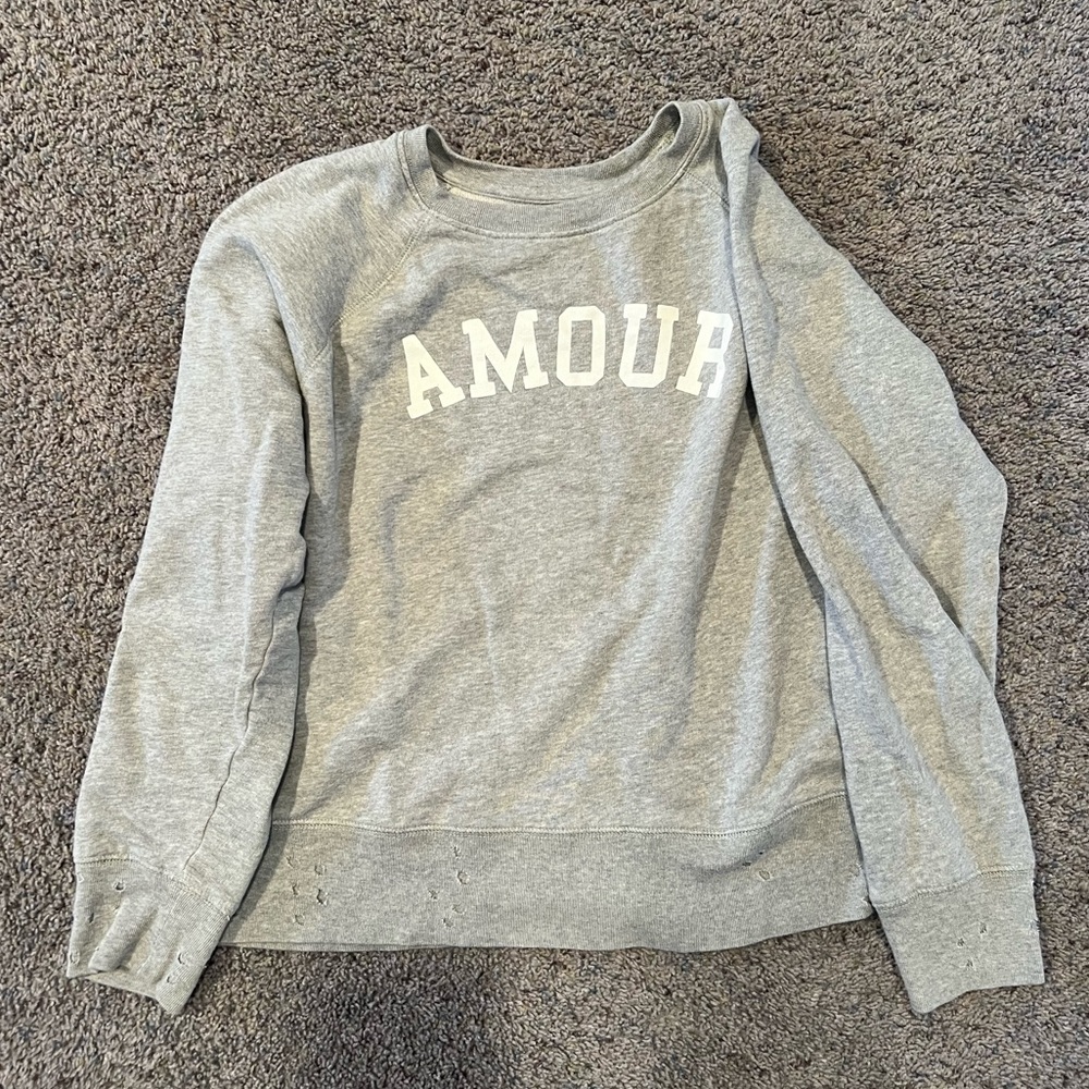 Amour sweatshirt. Zadig and Voltaire. Small. Grey.